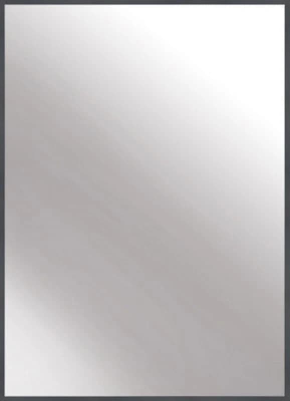 Nielsen Arlott Aluminium Rectangular Wall Mirror, Black Oak, 50 X 70Cm