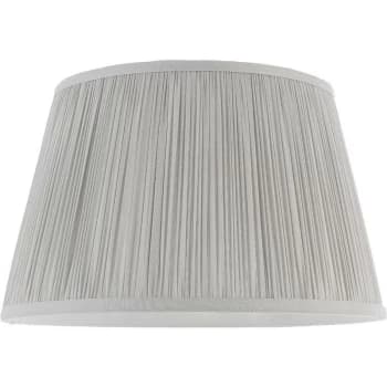 Endon Freya - 1 Light Shade Light Silver Silk, E27