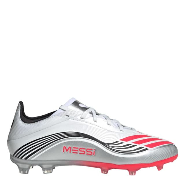 adidas F50 Elite Juniors Firm Ground Football Boots White/Red male 3 (35.5)