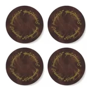 Lord Of The Rings Elvish Script Coaster Set