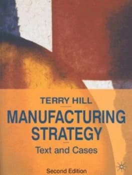 Manufacturing Strategy by Terry Hill Paperback