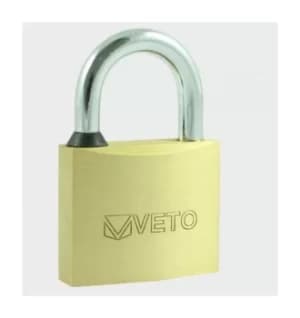 Veto P40X2 Brass Padlock 40mm Pack of 2