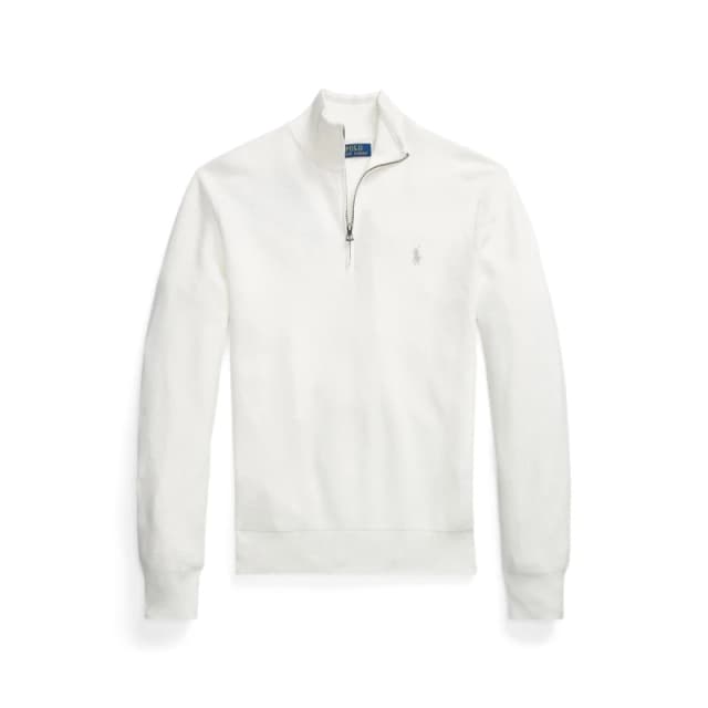 Polo Ralph Lauren Quarter-Zip Jumper Deckwash White male XL