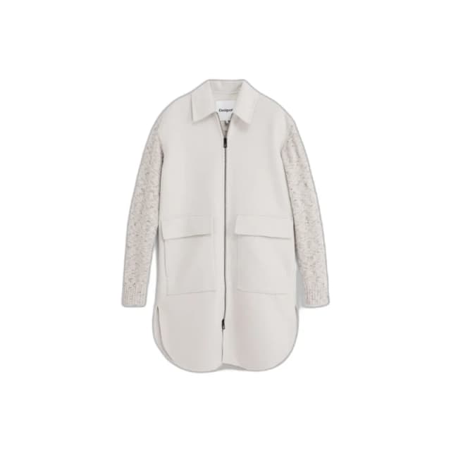 Desigual Womens coat Desigual Jinu Blanc Female L
