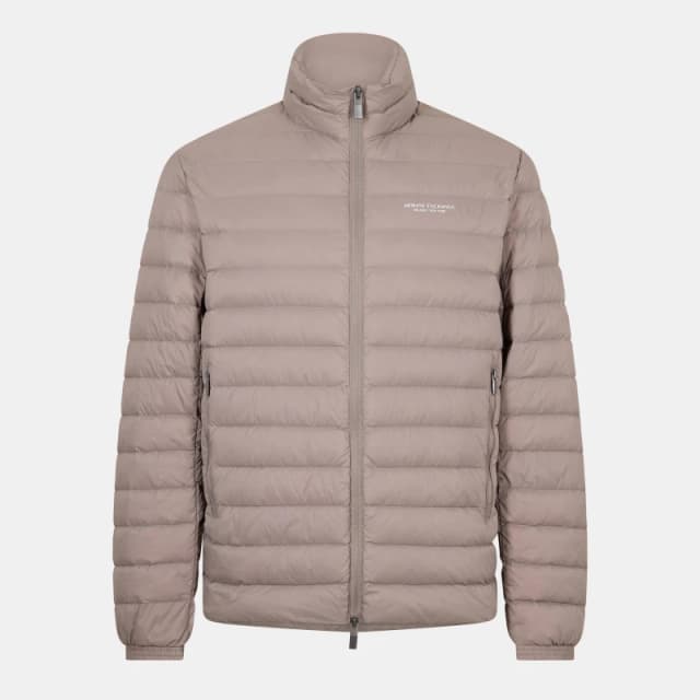 Armani Exchange Mens Down Short Puffer Jacket Driftwood U6107 male S