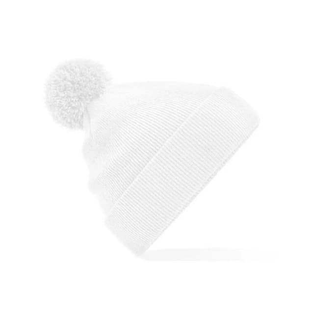 Beechfield Beechfield Men Original Pom Pom Beanie in White White One Size Male 5063425298013