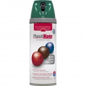 Plastikote Premium Gloss Aerosol Spray Paint Lawn Green 400ml