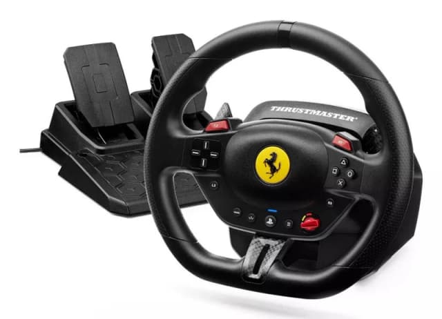 Back to the Office Thrustmaster T98-P FERRARI 296 GTB Black Steering wheel + Pedals PC, PlayStation 4, PlayStation 5 4160880