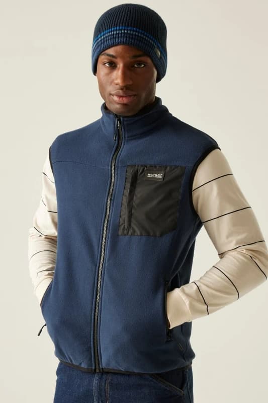 Regatta Regatta Men 'Frankie' Fleece Bodywarmer in Mid Navy Size: Medium Mid Navy M Male 5063516234784