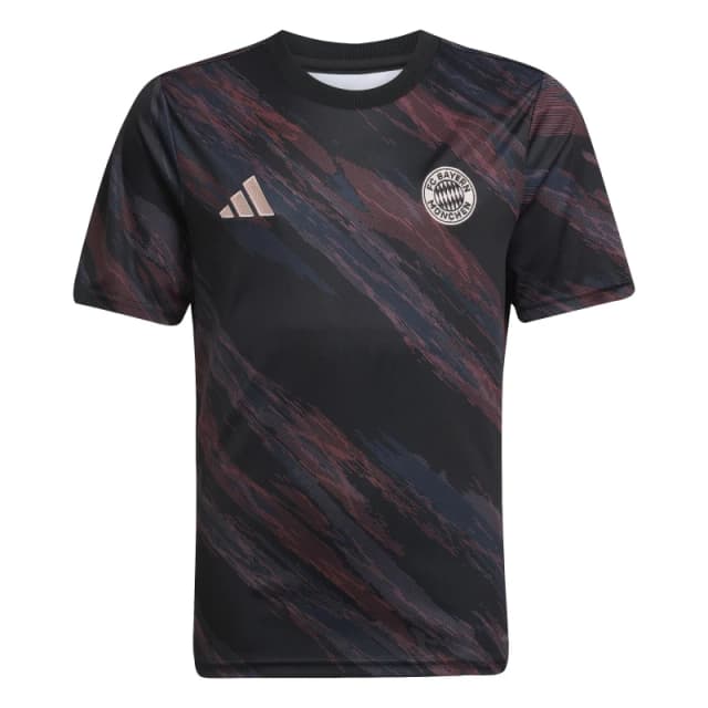 adidas Bayern Pre Match Shirt 2025 2026 Juniors Black male 7-8 Years