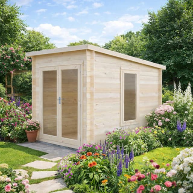 Shire Emneth 10X7 19mm Summer House Log Cabin