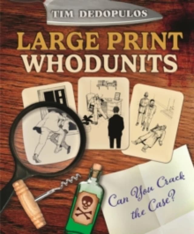 Large Print Whodunits : Can You Crack the Case? Paperback / softback