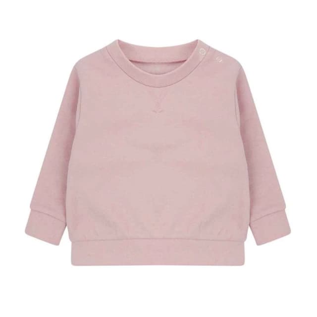 Larkwood Plain Sweatshirt in Pink Size: 3-4 Years Pink Unisex 3-4 Years