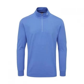 Oscar Jacobson Mid Layer Sweater - Mid Blue