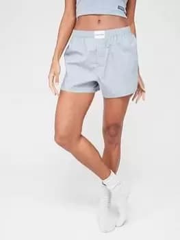 Calvin Klein Pure Cotton Lounge Boxer Short - Grey, Size L, Women