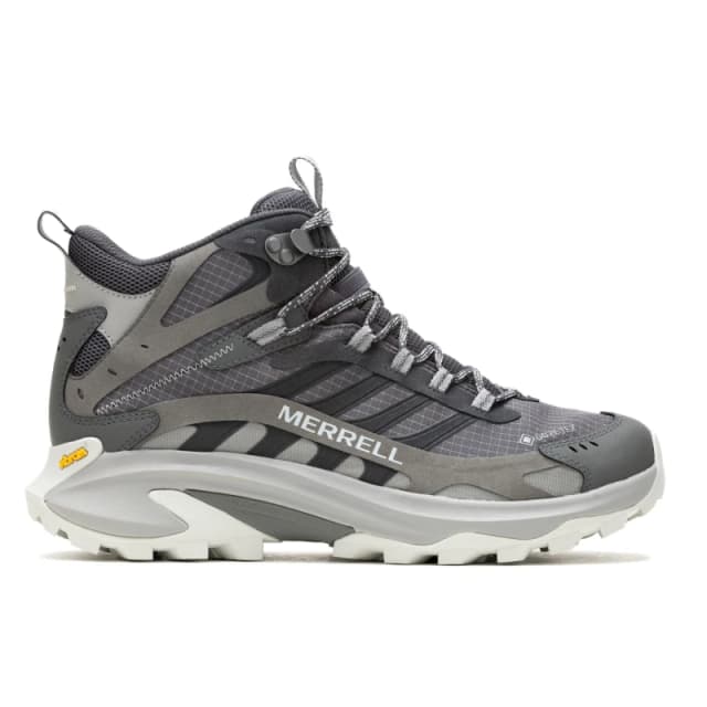 Merrell Moab Speed 2 Mid GORE TEX Grey Waterproof Walking Boots Mens GTX Hiking Boots - UK 11 Grey male ES3754ASP11