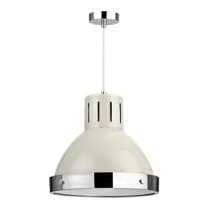 Interiors By Premier Pendant Light Clay Colour/Chrome