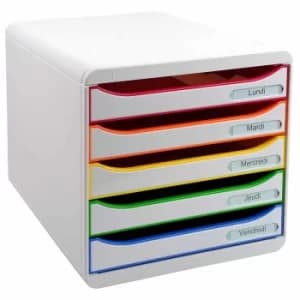 Exacompta Big Box Plus Black Office, White/Harlequin/White, Pack of 1