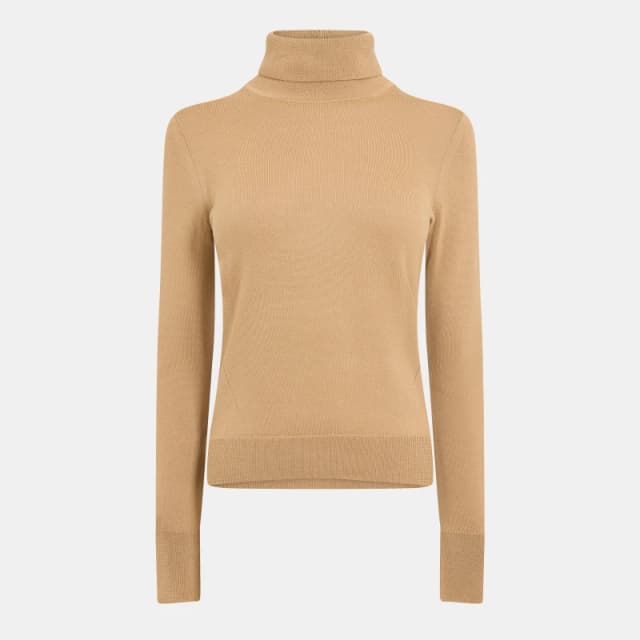 Boss Womens Fasecta Knitted Top Medium Beige female 10 (M)