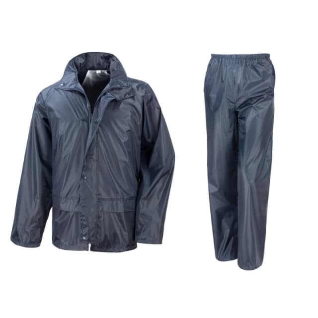 Result Result Men Core Rain Suit (Trousers And Jacket Set) in Navy Size: Medium Navy M Male 5055747663136