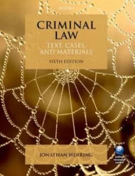 Criminal Law by Jonathan Herring Paperback