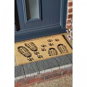 Astley Footprints Embossed Coir Mat
