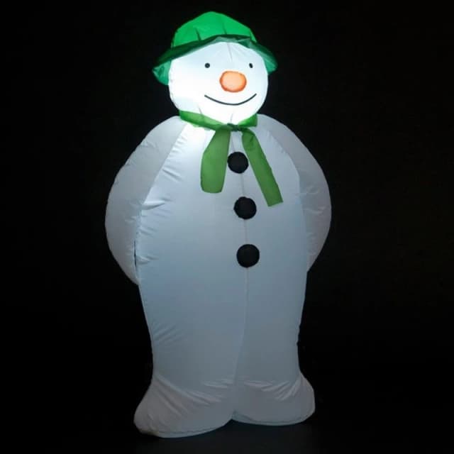 Samuel Alexander The Snowman 1.8m Inflatable Snowman 6 Ice White LEDs White Unisex