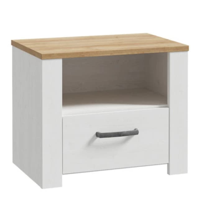 Furniture To Go Bohol 1 Drawer Bedside In Navy Oak
