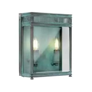 Holborn Outdoor Wall Lantern Verdigris, IP44