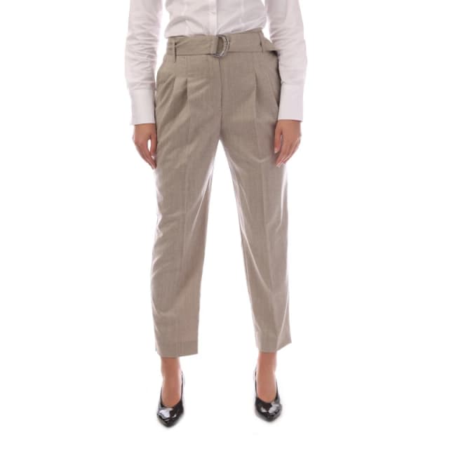 Boss Womens Tapiah1 Straight Trousers Open White female 6 (XS)