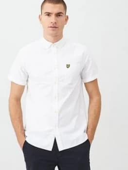 Lyle & Scott Short Sleeved Oxford Shirt - White