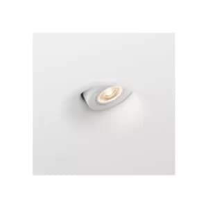 Neu 1 Light Round Recessed Spotlight Plaster, White