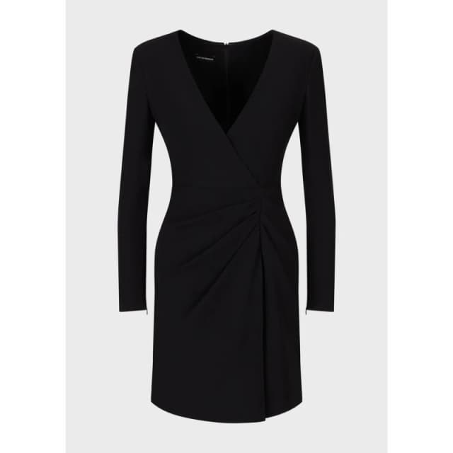 Emporio Armani Dress Cord Trousers 8 Black 33623003175