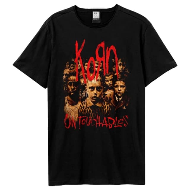 Amplified Amplified Men Untouchables Korn T-Shirt in Black Size: X-Small Black XS Male 5063806741060