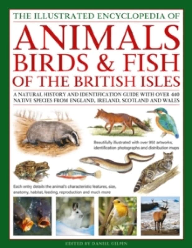 The Animals, Birds & Fish of the British Isles, Complete Illustrated Guide To. Hardback. By Daniel Gilpin Books