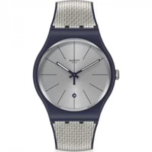 Mens Swatch Grey Cord Watch