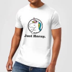 Just Horny T-Shirt - White - 3XL