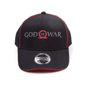 God Of War - Logo Unisex Fitting Strap Cap - Black/Red