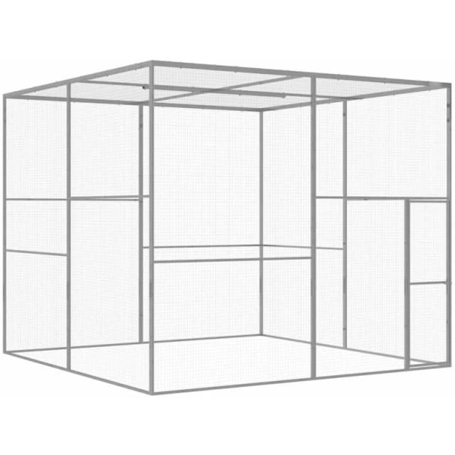 VIDAXL vidaXL Cat Cage 3x3x2.5 m Galvanised Steel 8719883885858