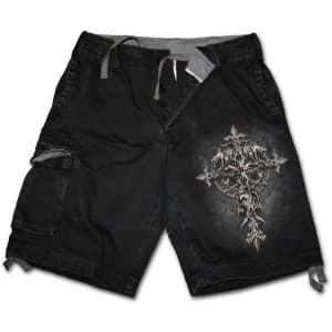 Custodian Mens Small Vintage Cargo Shorts - Black