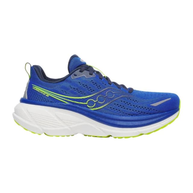 Saucony Hurricane 25 Shoes Blue Yellow AW25, Size 41 - EUR