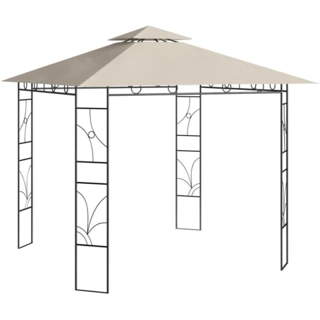 VIDAXL Gazebo 3x3x2.7 m Cream 160 g/m² vidaXL 8720286153260