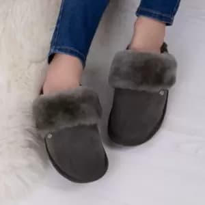 Just Sheepskin Duchess Sheepskin Ladies Slippers Grey