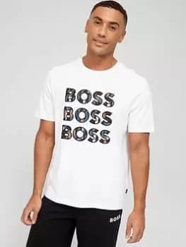 BOSS Teelogofun Repeat Logo T-Shirt - Natural, Natural Size M Men