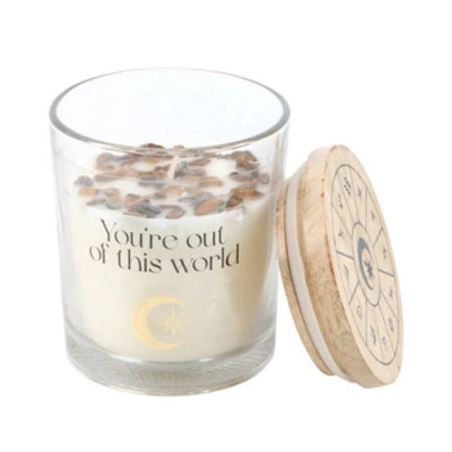 Something Different Something Different Vanilla Stardust Crystal Chips Candle in Off White Off White One Size Unisex 5063527949028