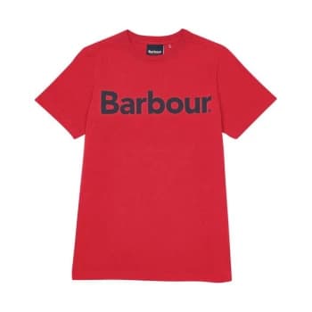 Barbour Boys Logo Tee - Red RE33