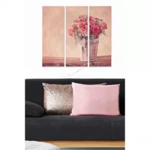 MDF4003918 Multicolor Decorative MDF Painting (3 Pieces)