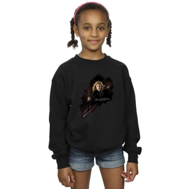Harry Potter Hermione Fight Like A Girl Sweatshirt Black female