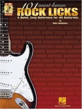 101 Must-Know Rock Licks by Wolf Marshall Paperback