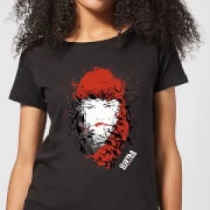 Marvel Knights Elektra Face Of Death Womens T-Shirt - Black
